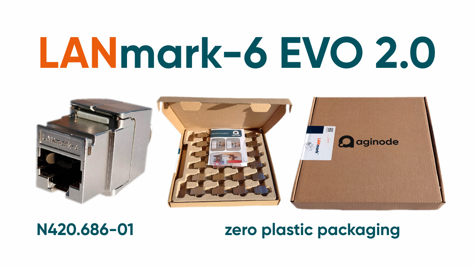 Aginode LANmark-6 EVO 2.0 screened Category 6 connector