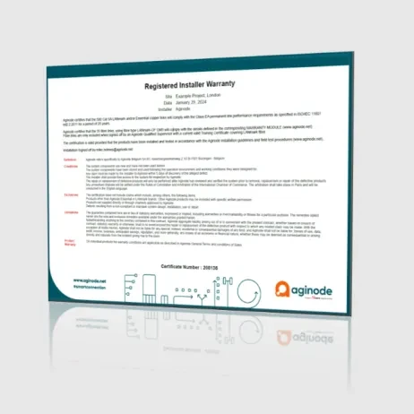 Aginode Warranty Certificate
