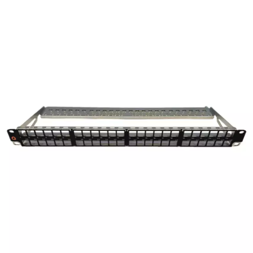 48 port 1U panel front view