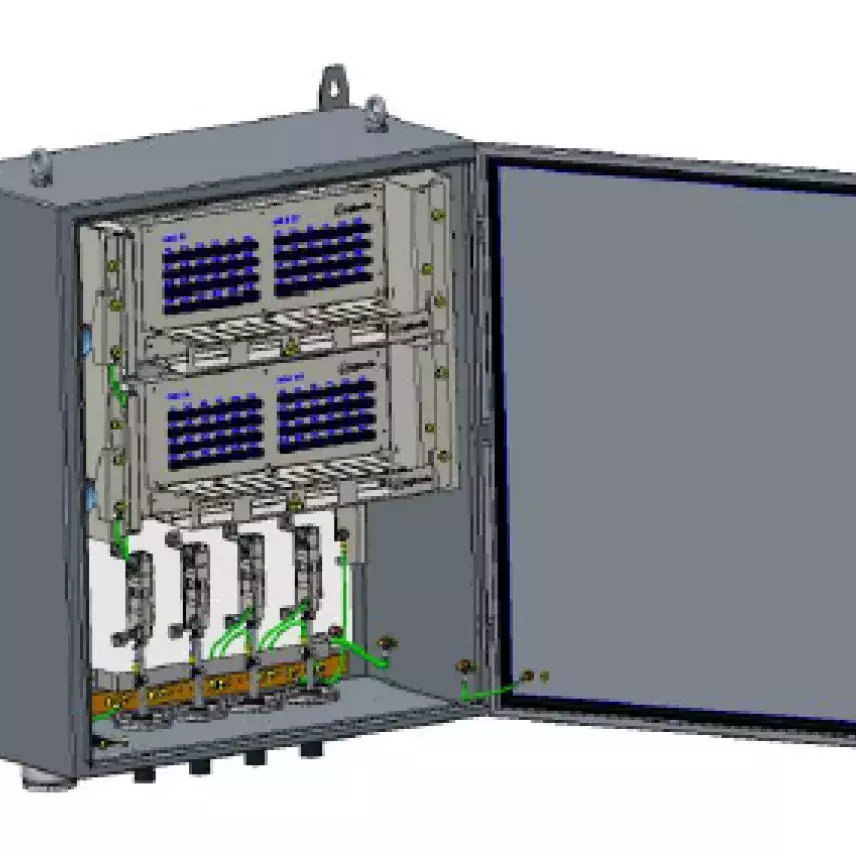 Equipment with 2 COSH opticalmodule 96OF