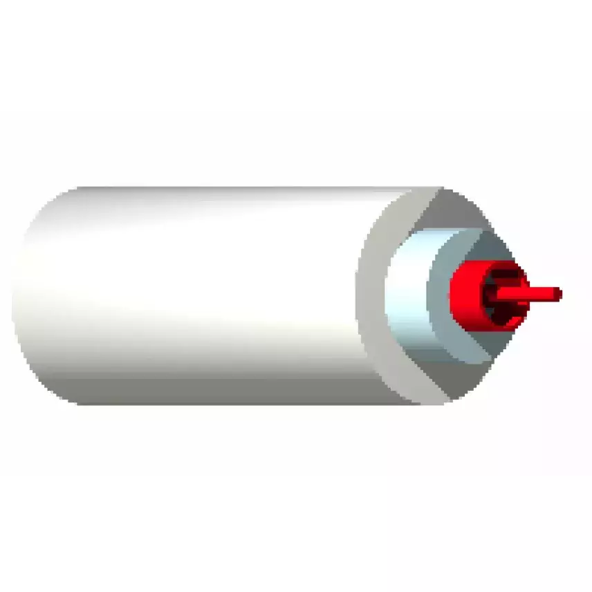 SP1249 1FO Blanc Tube rouge R - Dessin 3D