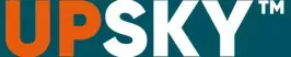 UPSKY Logo cropped blue background